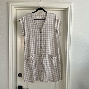 Lou & Grey 100% Linen Dress sz M